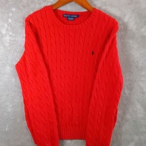 Ralph Lauren Vibrant Red Crewneck Sweater